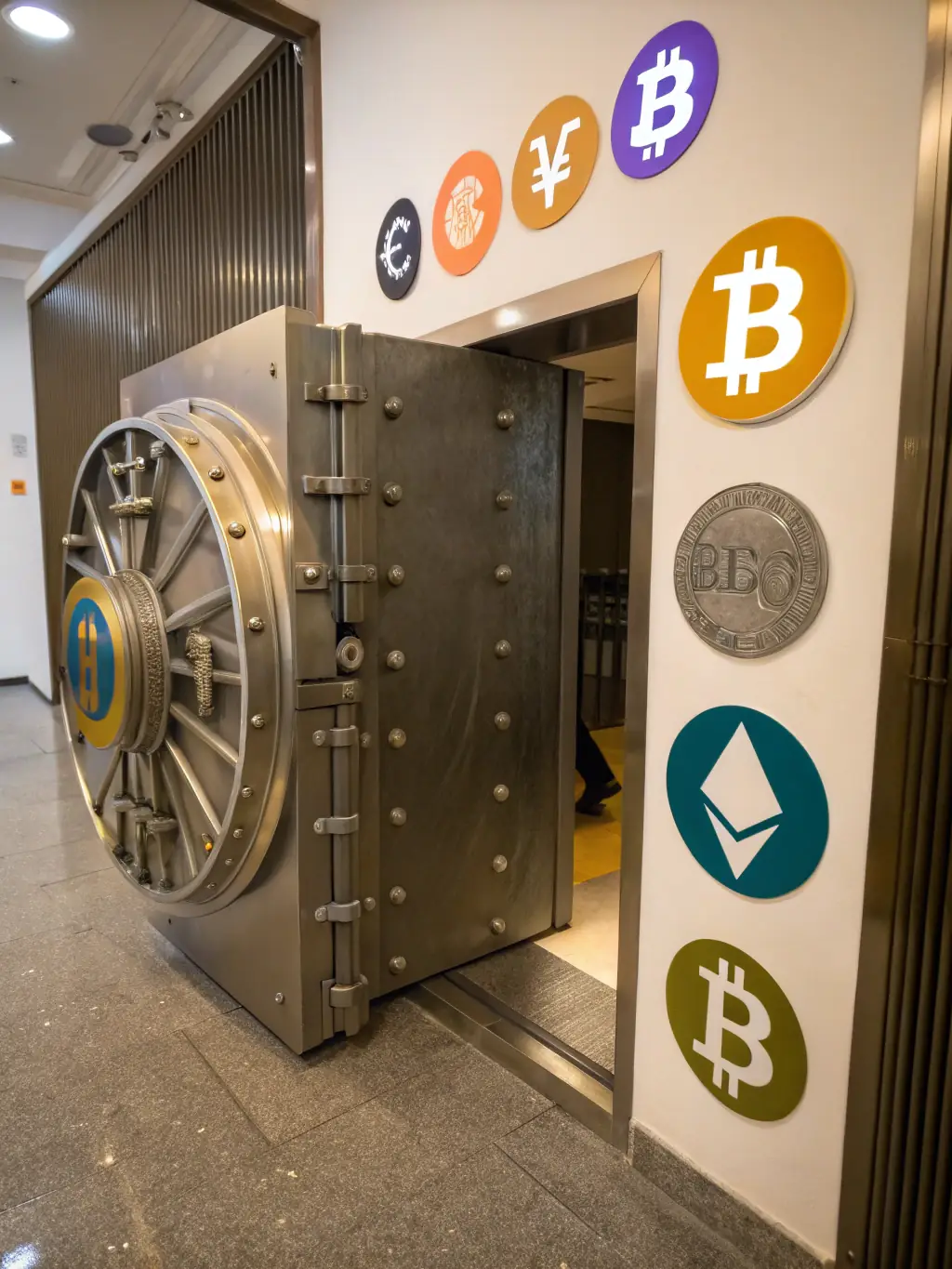 A secure vault with gold bars and currency, symbolizing wealth preservation and growth.